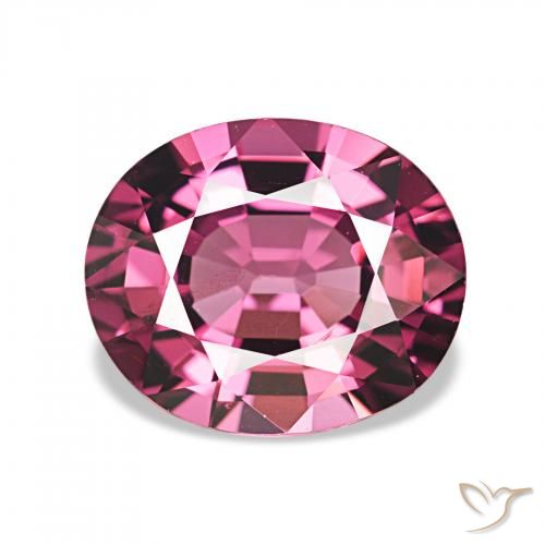 rodolita granada Vermelho Rapberry Natural 2.30ct, oval, VVS-VS