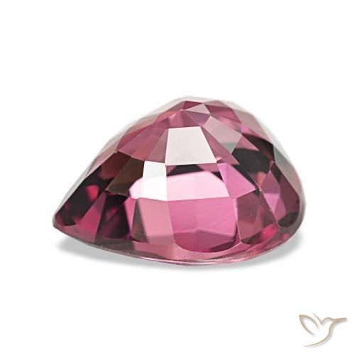rodolita granada Roxo Intenso Natural 2.64ct, Formato de pêra, VVS