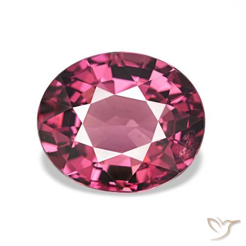 rodolita granada roxo avermelhado Natural 2.36ct, oval, VVS