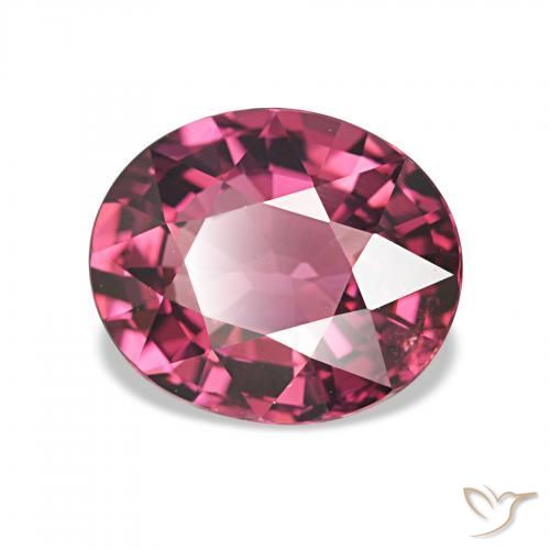 rodolita granada roxo avermelhado Natural 2.36ct, oval, VVS