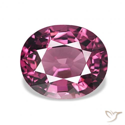 2.50ct roxo médio rodolita granada, oval, VVS