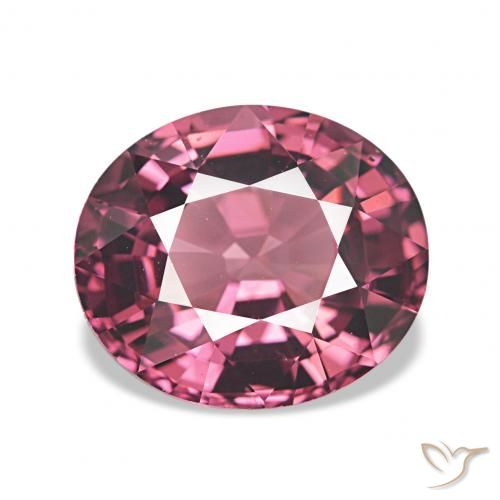 2.77ct roxo avermelhado rodolita granada, oval, VVS