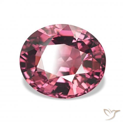 rodolita granada roxo avermelhado Natural 2.77ct, oval, VVS