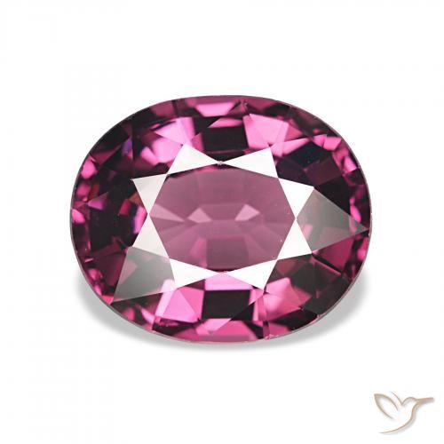 rodolita granada Roxo Brilhante Natural 2.20ct, oval, VVS