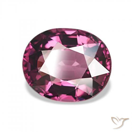 rodolita granada Roxo Brilhante Natural 2.20ct, oval, VVS