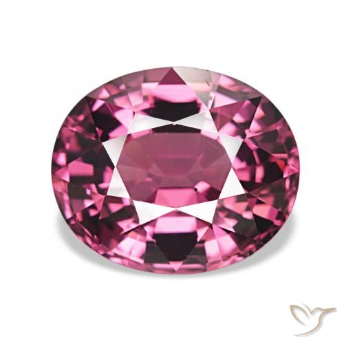 rodolita granada Vermelho Rapberry Natural 2.85ct, oval, VVS