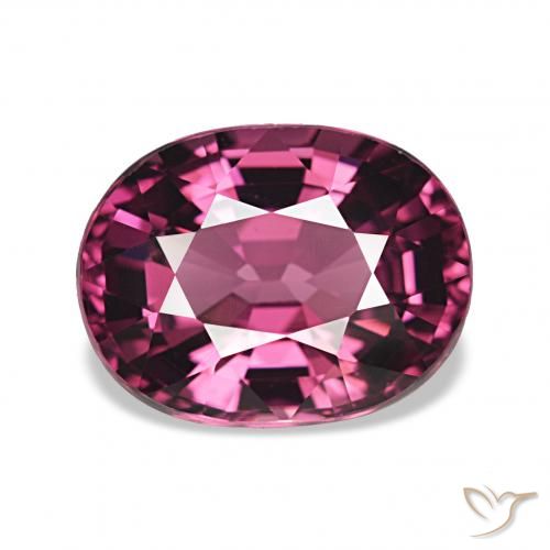 rodolita granada Roxo escuro Natural 2.60ct, oval, VVS