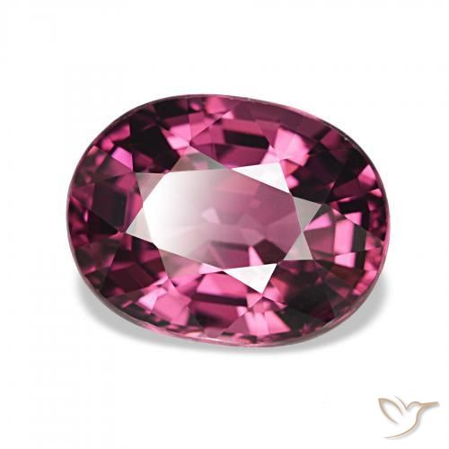 rodolita granada Roxo escuro Natural 2.60ct, oval, VVS