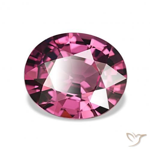 rodolita granada Vermelho Rapberry Natural 2.16ct, oval, VVS