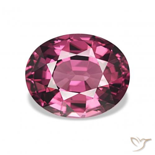 rodolita granada Vermelho Rapberry Natural 2.42ct, oval, VVS