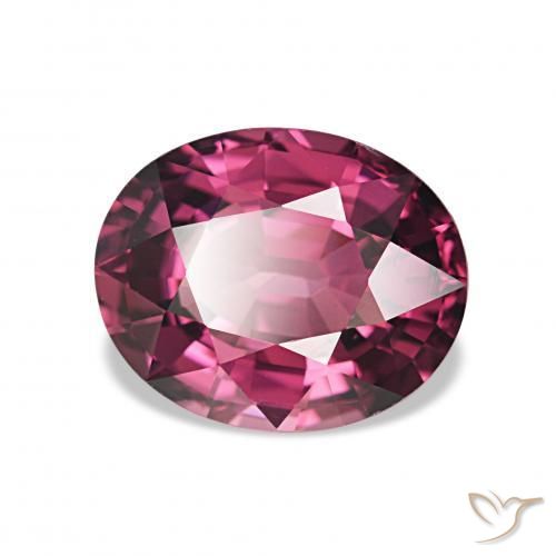 rodolita granada Vermelho Rapberry Natural 2.42ct, oval, VVS