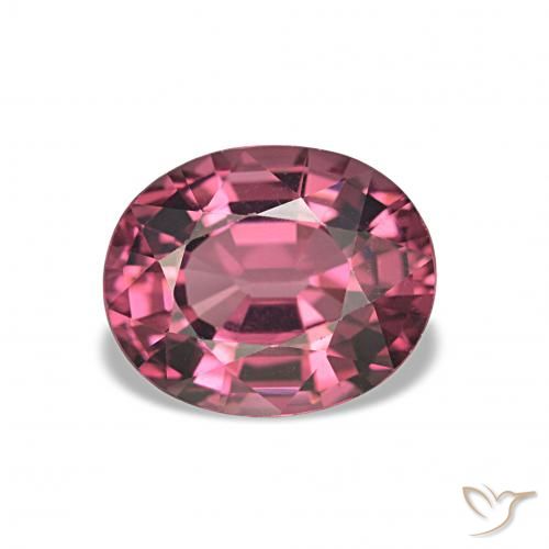 2.46ct Vermelho roxo rodolita granada, oval, VS