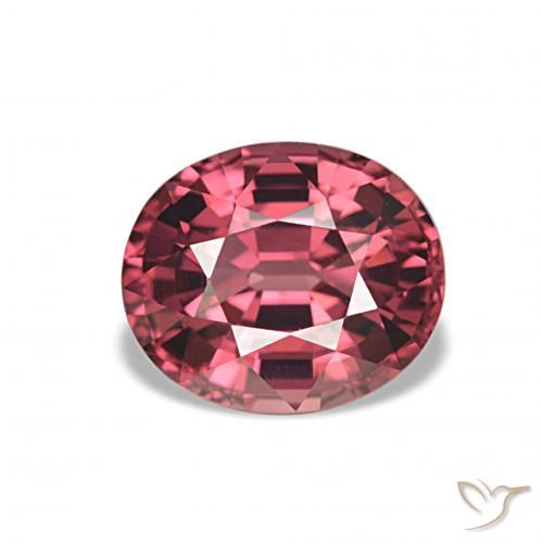 2.75ct Vermelho rosado rodolita granada, oval, VVS-VS