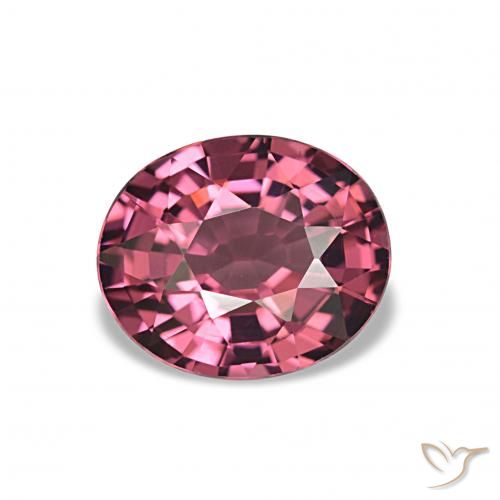 2.20ct roxo avermelhado rodolita granada, oval, VVS-VS