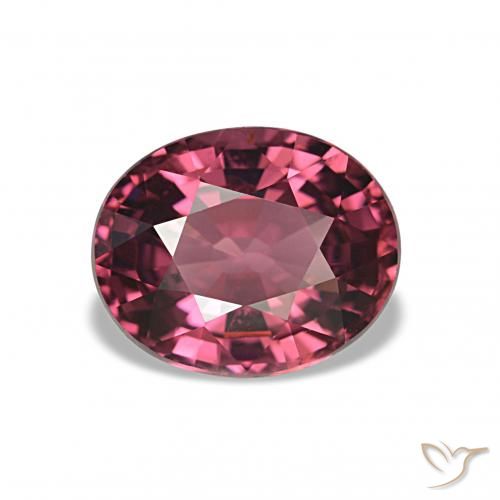 rodolita granada Magenta Profundo Natural 2.77ct, oval, VVS-VS