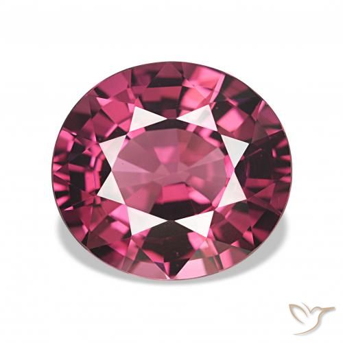 rodolita granada Vermelho roxo Natural 4.82ct, oval, VVS-VS