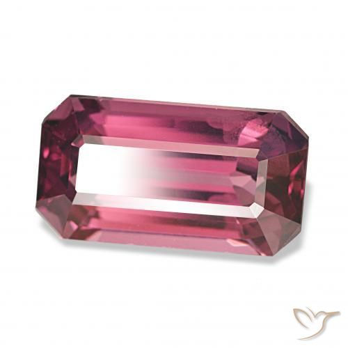 rodolita granada framboesa vermelha Natural 3.95ct, Corte Octógono / Esmeralda, VS