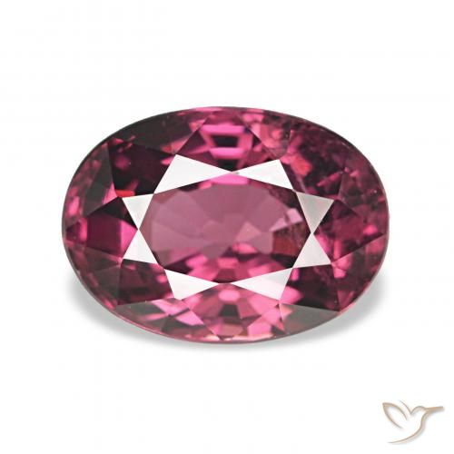 rodolita granada vermelho médio Natural 1.20ct, oval, VS