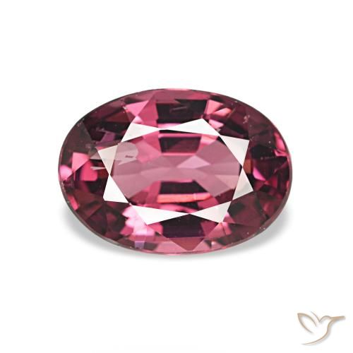 0.96ct roxo avermelhado rodolita granada, oval, VS