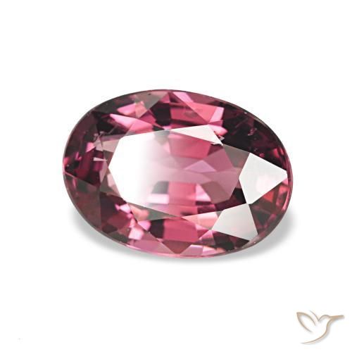 rodolita granada roxo avermelhado Natural 0.96ct, oval, VS