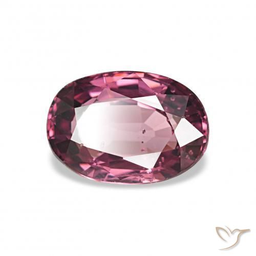 rodolita granada Vermelho Rapberry Natural 1.09ct, Corte Oval, VS