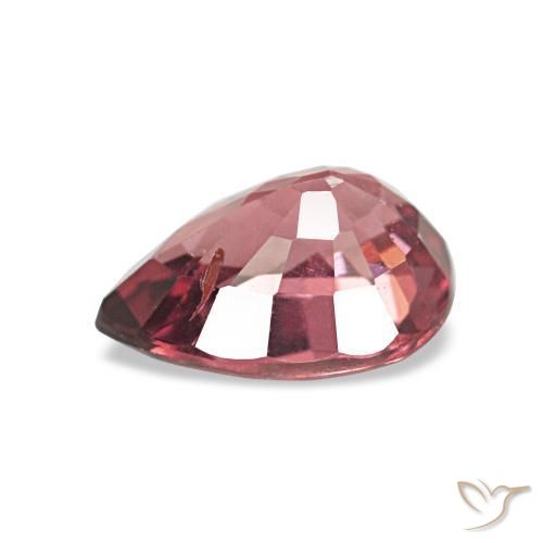rodolita granada Merlot tinto Natural 0.94ct, Formato de pêra, VS