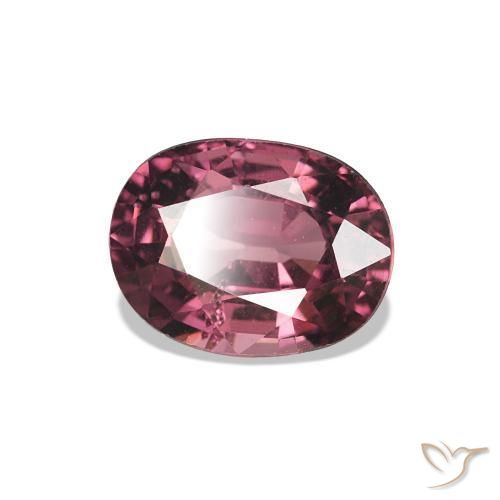 rodolita granada Baga Rosa Roxa Natural 1.09ct, Corte Oval, VS