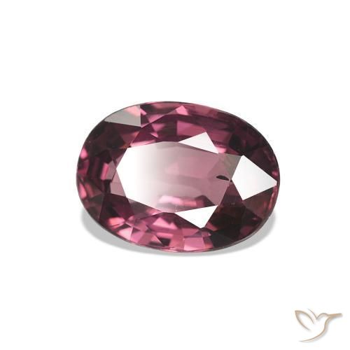 rodolita granada framboesa vermelha Natural 1.07ct, Corte Oval, VS