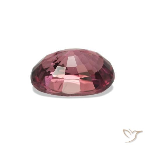 rodolita granada tom roxo-vermelho Natural 1.04ct, Corte Oval, VS