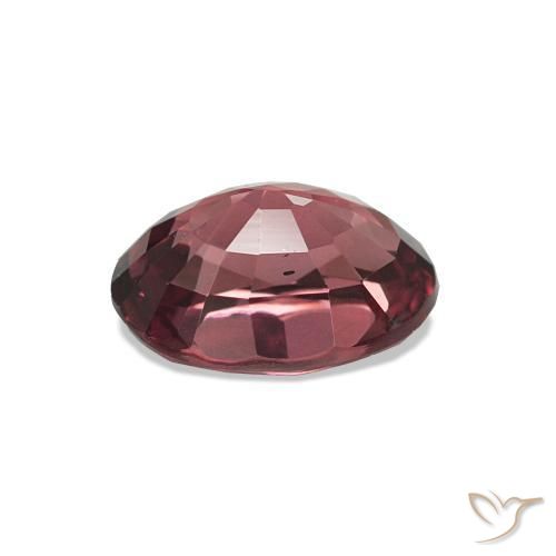 rodolita granada tom roxo-vermelho Natural 1.10ct, Corte Oval, VS