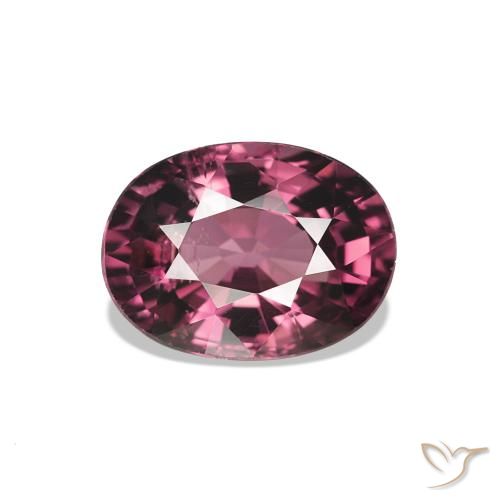 1.16ct Vermelho roxo rodolita granada, oval, VS