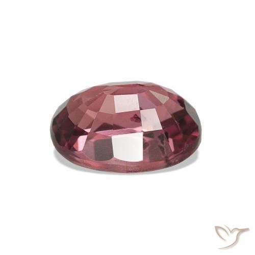rodolita granada Tom Vermelho Framboesa Natural 1.17ct, Corte Oval, VS