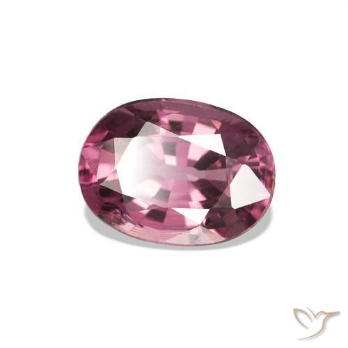 rodolita granada vermelho médio Natural 0.98ct, Corte Oval, VS-SI
