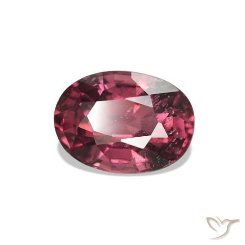 rodolita granada Medium Dark-Red Natural 1.05ct, Corte Oval, VS