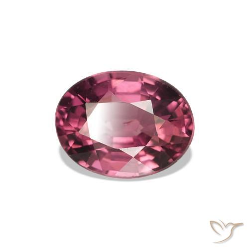 rodolita granada framboesa vermelha Natural 1.03ct, Corte Oval, VS-SI