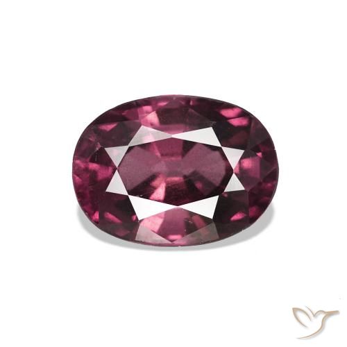 1.18ct vermelho médio rodolita granada, oval, VS