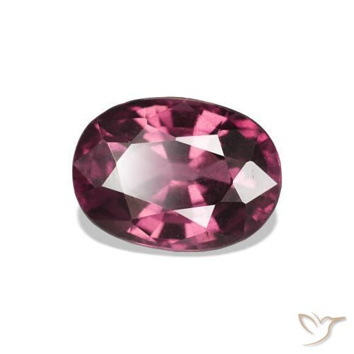 rodolita granada vermelho médio Natural 1.18ct, Corte Oval, VS