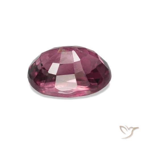 rodolita granada Roxo profundo Natural 1.29ct, Corte Oval, VS-SI