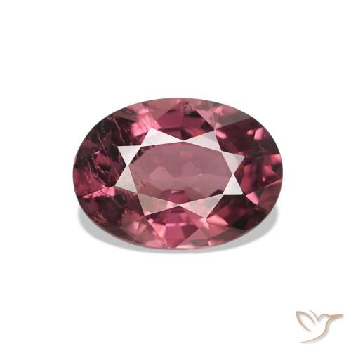 rodolita granada Medium Dark-Red Natural 1.11ct, Corte Oval, VS-SI