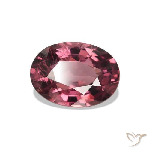 rodolita granada Medium Dark-Red Natural 1.11ct, Corte Oval, VS-SI