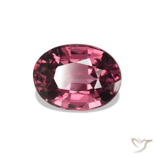 rodolita granada vermelho médio Natural 1.12ct, Corte Oval, VS-SI