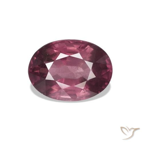 1.15ct vermelho médio rodolita granada, oval, VS