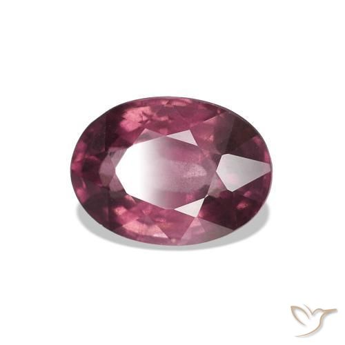rodolita granada vermelho médio Natural 1.15ct, Corte Oval, VS
