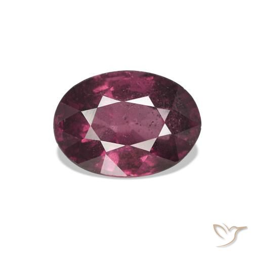 rodolita granada roxo médio Natural 1.01ct, Corte Oval, VS