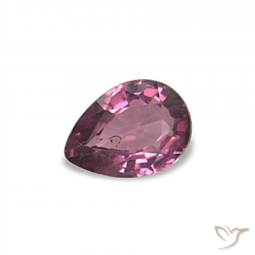 0.79ct roxo médio rodolita granada, Formato de pêra, VS