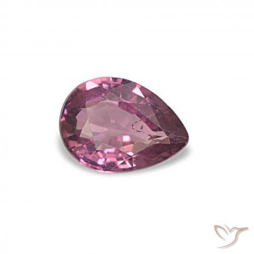 rodolita granada roxo médio Natural 0.79ct, Formato de pêra, VS