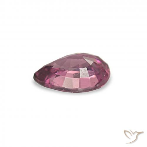 rodolita granada roxo médio Natural 0.79ct, Formato de pêra, VS