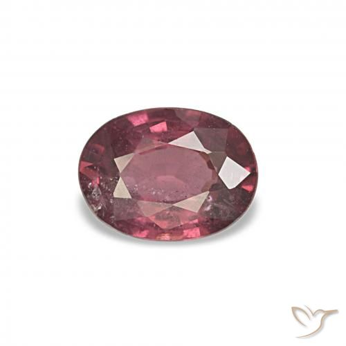 rodolita granada Vermelho escuro Natural 0.86ct, Corte Oval, VS