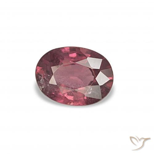 rodolita granada Vermelho escuro Natural 0.86ct, Corte Oval, VS