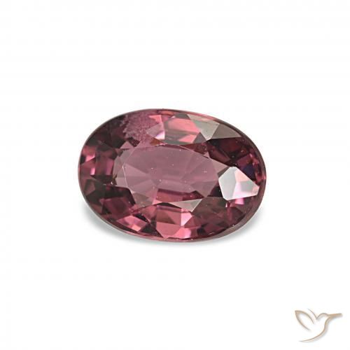 rodolita granada Magenta-rosa escuro Natural 0.98ct, Corte Oval, VVS-VS